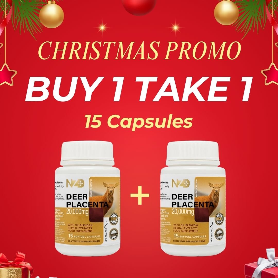[Promo: Buy 1 Take 1] Mini Bottle 15 Capsules of NZ+ Deer Placenta