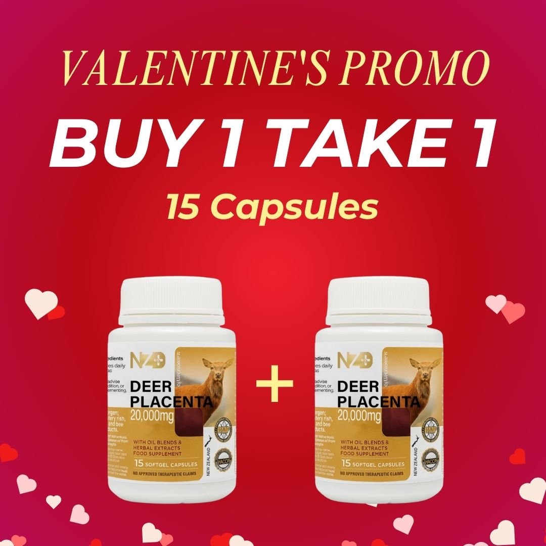 [Promo: Buy 1 Take 1] Mini Bottle 15 Capsules of NZ+ Deer Placenta